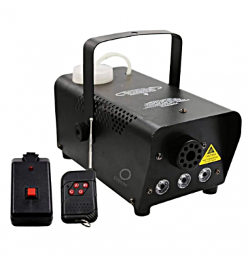 MAQUINA DE FUMAÇA 3 LEDS RGB CONTROLE SEM FIO 600W